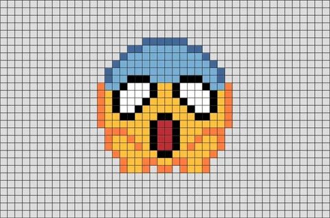 Emoji Pixel Art Minecraft pixel art, Pixel art pokemon, Pixe