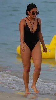 Inanna Sarkis In a Black Swimsuit Black swimsuit, Celebrity 