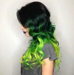 Окрашивание волос в зеленый цвет: самые смелые и яркие решен