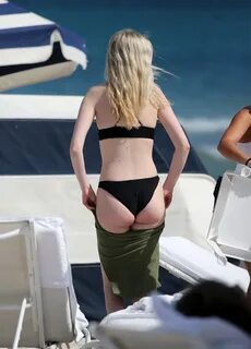 Elle Fanning shows off her hot milky body in a skimpy black 