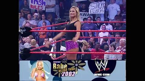 Stacy Keibler vs Trish Stratus Bra & Panties Paddle On A Poll Womens Ti...