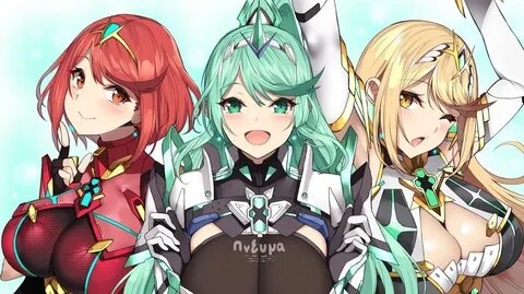 Pyra, Pneuma, & Mythra by @yatt83 - Imgur