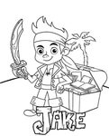 Little Pirate Jake On Coloring Page, Books For Children - Co