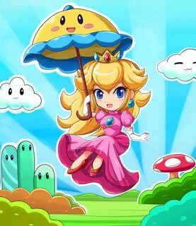 Chibi Super Princess Peach by SigurdHosenfeld on deviantART 