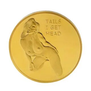 AUGKUN Head and Tail Hit Luck Models Russian Sexy Girl Gold-