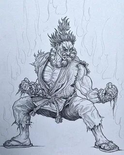 Rodrigo Cardoso on Instagram: "akuma street fighter pencil o