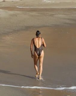 PAULA PATTON in Swimsuit on the Beach in Malibu 09/23/2019 -