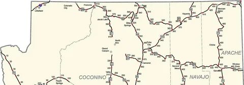 Arizona Map With Milepost Markers - Oconto County Plat Map