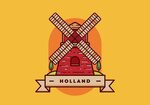 Holland Windmill Vector Art, Icons, and Graphics for Free Do
