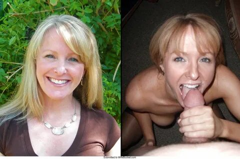 WifeBucket Mature wives before and after the big facial!