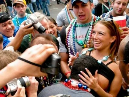 Mardi Gras Is Here And People Are Flashing Their Breasts Lef