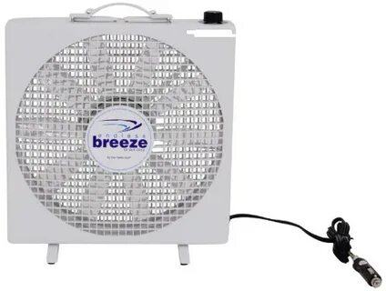 Fan-Tastic Vent Endless Breeze Portable Box Fan w/ Hanging B