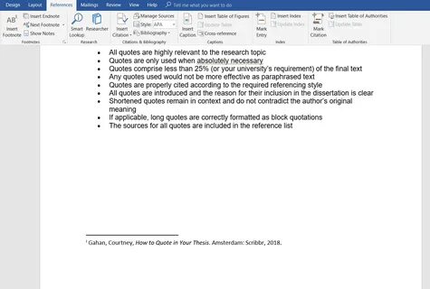 How to use an endnote in a research paper