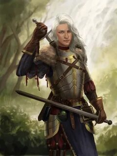 female witcher Character portraits, Female knight, Fantasy a