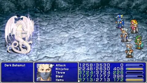 Final Fantasy IV (PSP) - Dark Bahamut (ダ-ク バ ハ ム-ト) - YouTub