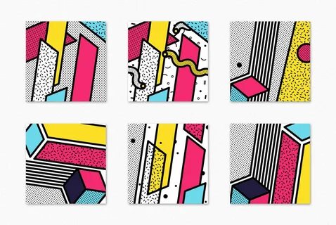 Neo Memphis Backgrounds Designed by Iuliia Mazur on Behance
