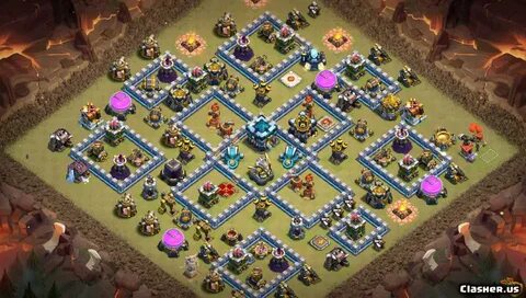 Coc Th10 Troll Base 10 Images - Town Hall 12 Th12 Hybrid War
