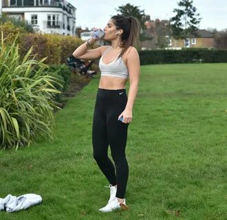 STINA SANDERS Workout at a Park in Battersea 11/19/2020 - Ha