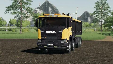 FS19 Scania XT 8x8 Tipper FS Miner's Orange Edition v1.0 - F