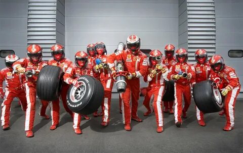 Insanely Fast Ferrari F1 Pit Crew in Motion Lost in Internet