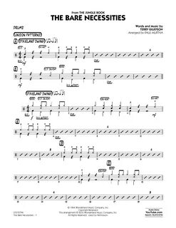 The Bare Necessities (from The Jungle Book) - Drums Sheet Mu