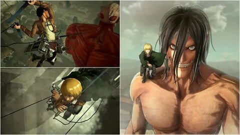 Attack on Titan 2 - Final Battle Eren & Armin vs Colossal Ti