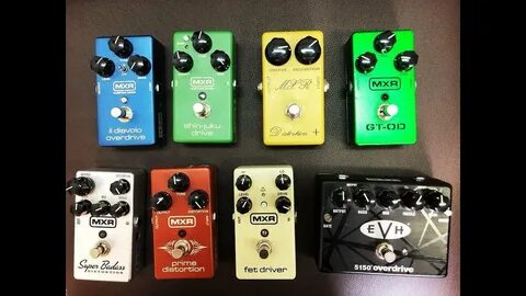 Review - MXR Pedals - 8 Drives & Distortion Boxes - YouTube