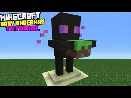 Minecraft Tutorial: How To Make A Baby Enderman Statue - You