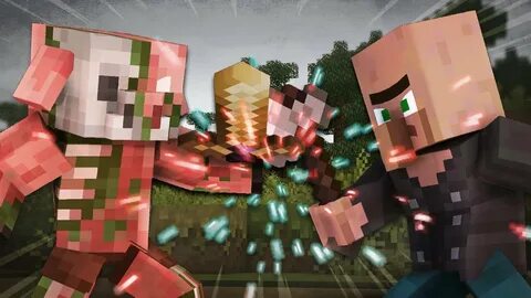 Piglin Life 10 - Pillager And Zombified Piglin Minecraft Ani