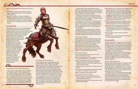Check Out The Centaur PC Race From The 5E Midgard Campaign S