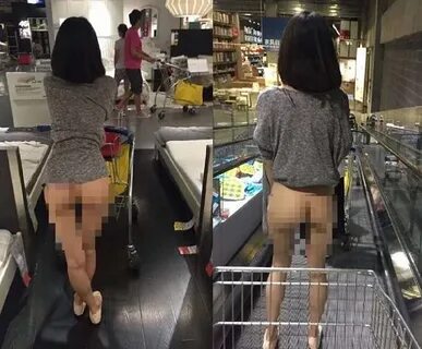 Heboh, Wanita Tiongkok ini belanja tanpa celana dalam