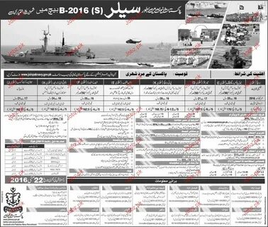 Recruitment of Sailors in Pakistan Navy 2022 Job Advertiseme
