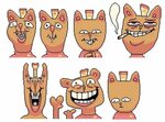 Burgerpants. Pretty sure this is all his faces?? Undertale f