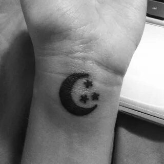 Mine 3 #moon #crescent #stars #tattoo #wrist Tattoos, Star t