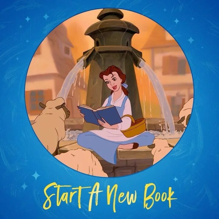 Instagram'da Disney Princess: "Nose in a book, head full of dream...
