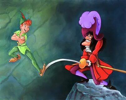 Peter Pan and Captain Hook by Randy Noble - The Pixie Dust D