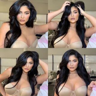Naughty kylie jenner flaunting big tits and cleavage in sexy bra celeblr. j...