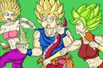 Caulifla and Kale vs Son Goku Dragon ball art, Goku vs, Drag
