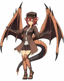 Kawai dragon girl: monster anime character Artist: Hitokuiro