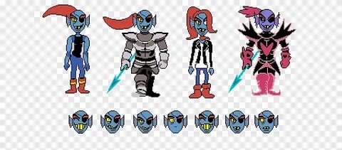 Бесплатная загрузка Undertale Sprite Undyne Видео игры, спра