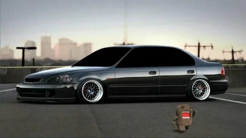 Stanced Honda Civic 6gen (Photoshop) - YouTube