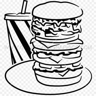 Hamburger Cartoon clipart - Hamburger, Line, Design, transpa
