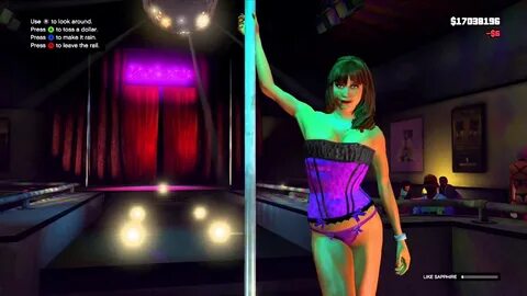 Dirty Naked Slutty girls in GTA5 - A night at the strip club