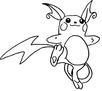Pokemon Raichu Coloring Pages at GetDrawings Free download