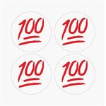 100 Emoji Bat Decal - JRS Decals