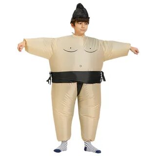 Purim Fantasy Inflatable Sumo Costume Fan operated Party Cos