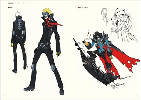 Skull/captain kidd concept art Persona 5, Persona 5 costumes