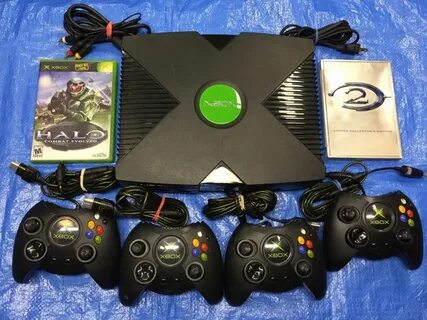 Free: Complete Xbox Console + 4 Original Controllers + Halo 