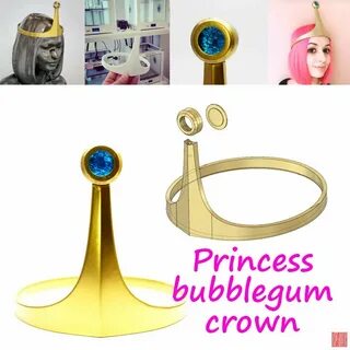 adventure time princess bubblegum crown 3D Print Models in O