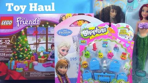 Toy Haul! Frozen Shopkins Ariel Lego Friends Advent Calendar